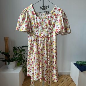 Vintage 70s Mini Floral Dress